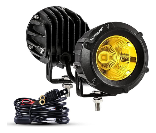 Faros Antiniebla Ámbar Auxbeam, Led Redondos De 3.5 Pulgadas