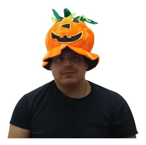 Gorro De Calabaza Pumpkin Clasico Halloween Adulto