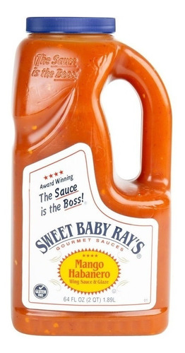 Salsa Para Alitas Mango Habanero Sweet Baby Rays  1.89 L