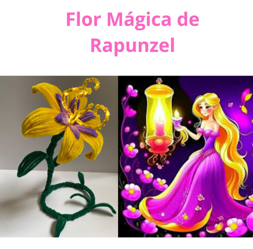 Flor  Mágica De Rapunzel Y Pascal 