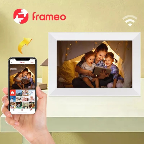Moldura digital Wi-Fi Frameo de 10 polegadas (inclui aplicativo)
