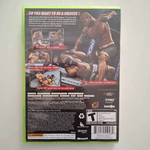 Ufc 2009 Xbox 360 (Usado)