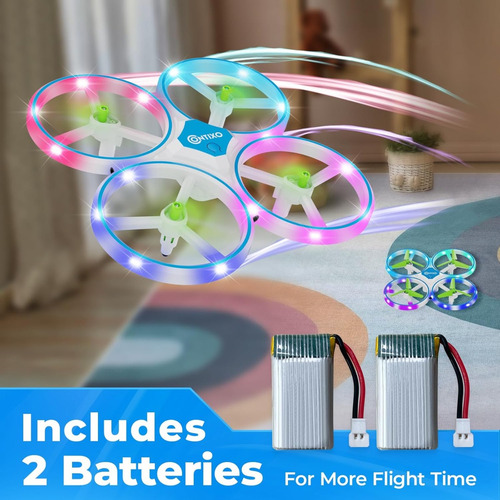 Minidron Contixo Td1 Rc Para Niños, Led, 3d Flip, Cuadricópt