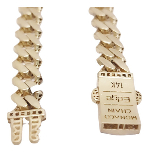 Pulsera Mónaco De Oro Italiano Brazalete Oro 14k