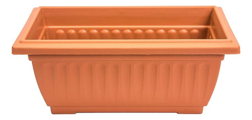 Macetero Rectangular 34x18x15cm Café Claro Rimax