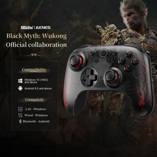 Mando Inalámbrico 8bitdo Ultimate 2c Para Pc Y Android Black