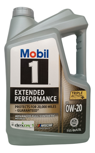 Aceite Sintético 0w20 Extended Performance Mobil 1 4.73 L