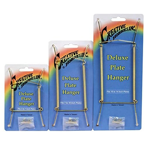 Deluxe Plate Display Hangers 3 Diferentes Tamaños Surt...