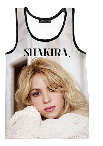 Camisetas Sin Mangas Estampadas En 3d De La Cantante Shakira