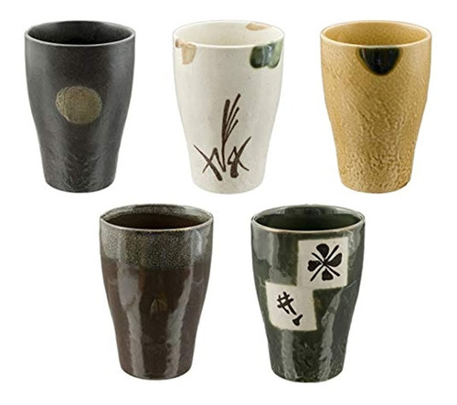 Mug- Juego De 4 Tazas De Té De Porcelana Japonesa