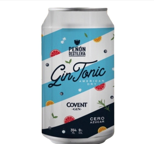 Gin Tonic American Dry Cero- Lata X 354ml - Peñón Del Aguila