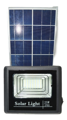Reflector Solar Led 25w C/panel Y Control Remoto Exterior 