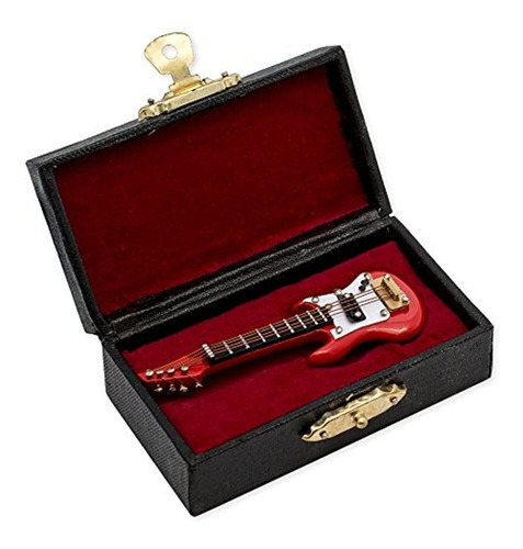 Broadway Gifts Guitarra Eléctrica De Madera Roja De 2,8  Dec