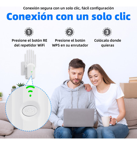 Repetidor Amplificador De Señal Wifi Router De 6 Antena