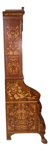 Cristaleira Clássica Com Marchetaria 4 Gaveta 224x130x65cm