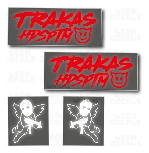 comprar Calcomanias Sticker Reflejantes Trakas Hdsptm Y Cupido Ak