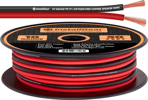 10 Calibre Del Cable Del Altavoz 50 Pies Awg 99 9 Cobre...