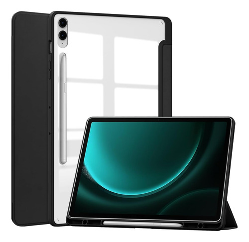 Funda Para Galaxy Tab S9 Plus Smart Hibrida Negro