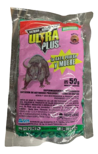 Ultra Plus Grageas Para Ratones 50gr