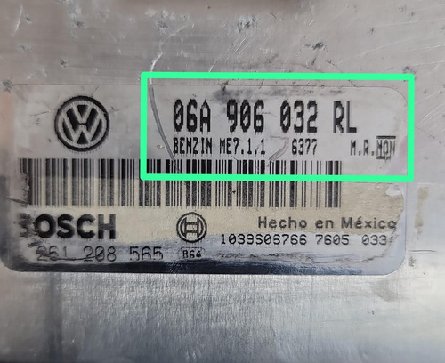 Computadora Ecu Beetle Jetta 2003-2004-2005 2.0 06a906032rl (Usado)