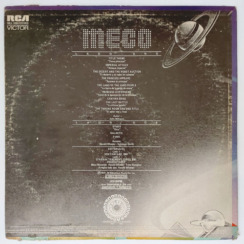 Meco - Music Inspire By Star Wars And Other Galactic Lp