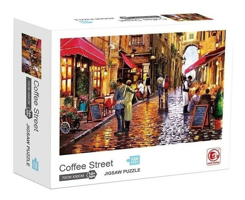 Imagen 1 de 6 de Rompecabezas 1000 Pzas Puzzle Coffee Street Cafe Cuadro Ed