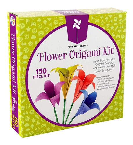 Kit De Flores De Origami Por Pinwheel Crafts