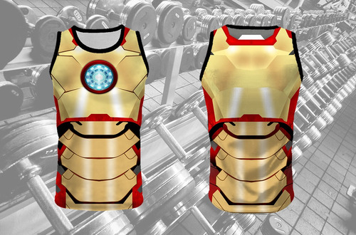 Camisillas Esqueletos Entrenar Gym Gimnasio Fittnes Iron Man