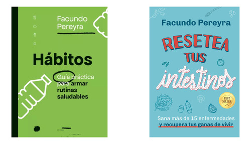 Resetea Intestinos + Habitos - Pereyra - Ateneo - 2 Libros