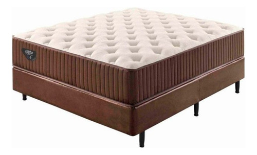 Conjunto De Quarto 2 Peças 1 Base Box Casal E 1 Colchão