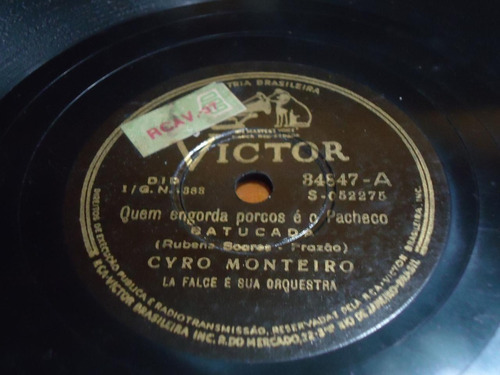 Pasta Cyro Monteiro La False Orq Rca Victor C68