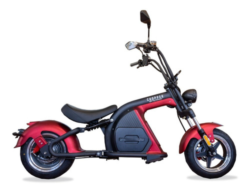 Imagen 8 de 19 de Moto Eléctrica Chopper Gilroy Motor Bateria Litio Color Rojo