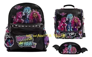 Pack Mochila Monster High + Lonchera + Cartuchera