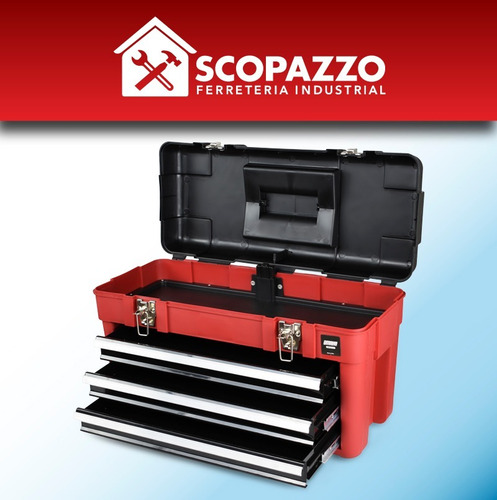 Imagen 7 de 10 de Caja De Herramientas Plástica 23'' Omaha + 3 Bandejas