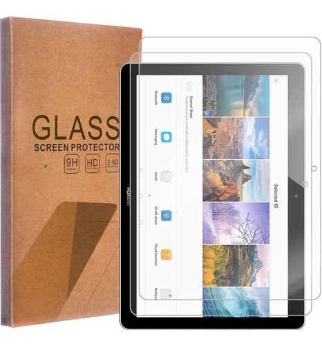 2x1 Cristal Templado Para Tablet Huawei Mediapad T3 10 9.6 