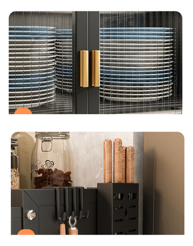 Estante Escurridor Almacenamiento Cocina Alacena 2 Niveles Color Negro