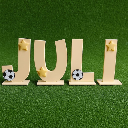 Letra Corpórea Nombre Decoración Cumpleaños 3d 24cm Letra Corporea