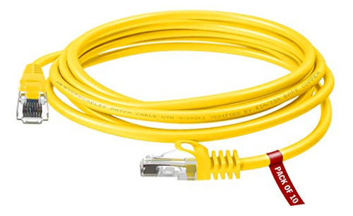 Newyork Cables Pack Of 10 Cat6 Ethernet Patch Cable | 5 Fee
