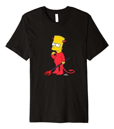 Camisetas Bart Devil Halloween  Talla S