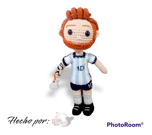 Amigurumi Lionel Messi Artesanal - Tejido A Mano