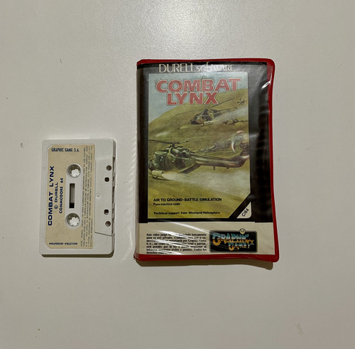 Juego Combat Lynx Commodore 64 + Cassette Original (Usado)