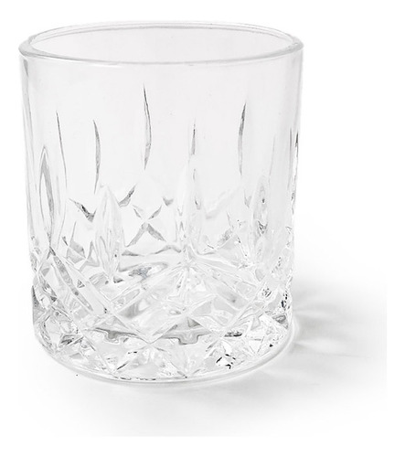 Set X 6 Vaso Vidrio Labrado Deli Glass 330 Ml Color Transparente