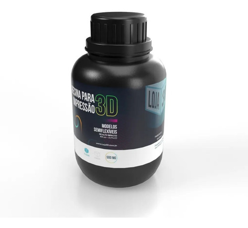 Imagem 3 de 3 de Resina Pro De Alto Impacto - Semiflex - Clear - Loja 3d