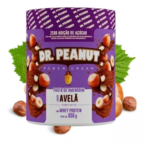 Pasta De Amendoim Dr Peanut 650gr +energia Sabor Avelã