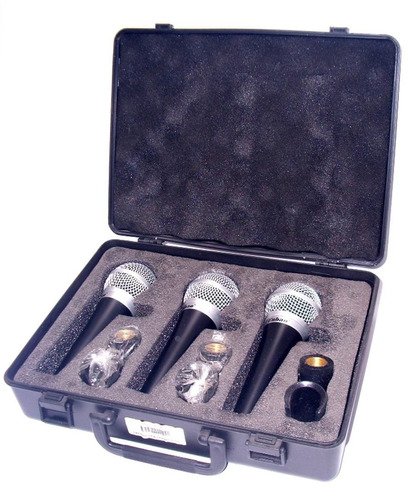 Micrófonos Enbao Pg-48 Pack X 3 Unidades + Pipetas Y Maletin