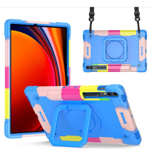 Funda Híbrida Azul Para Samsung Galaxy Tab S9 Fe+/ S9+