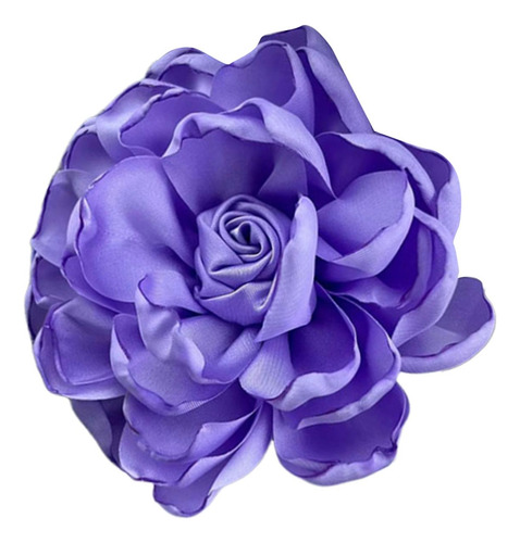 Tecido De Cetim Rosa Flor Grandes Broches Lapela Pinos