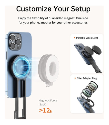 Magnetic Phone TriPod Stand Para iPhone Mosquetón De Escalad