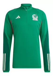 Blusa adidas De Treino Moletom México 22/23 Masculino - Verd