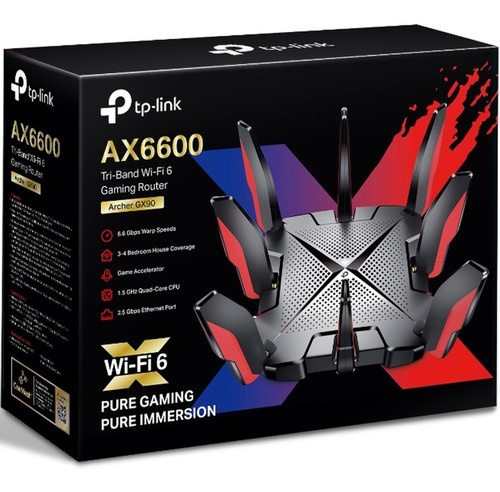 Router Para Juegos Archer Gx90 Tri-band Wi-fi 6 Ax6600 